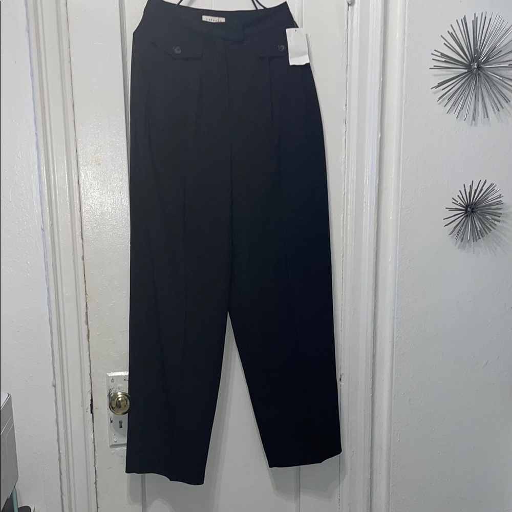 Black High-Waisted Dress Pants